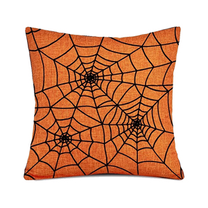 Wholesale Halloween Cotton Embroidered Pillow 45x45cm Pumpkin and Ghost Printed Home Festival Decoration Artificial Style