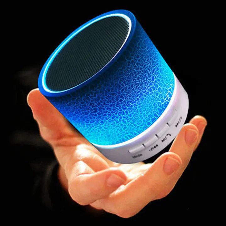 Produk Penjualan Terbaik Speaker Bluetooth Mini Portabel Speaker Nirkabel LED