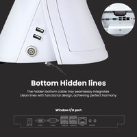 Sistema POS Dual Blanco de 15.6 Pulgadas, Caja Registradora Eficiente con Pantalla Táctil, Terminal Windows Todo en Uno, Sistema POS Intel I3 NFC