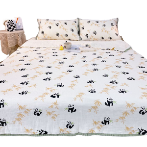 Manta multifuncional transpirable de seis capas de algodón 100%, manta de viaje de aire frío fresco de verano, edredón de algodón - Product Image 1