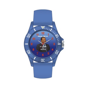 Klantlogo Goedkoop Cadeau Verkiezingshorloge 43mm Quartz uurwerk Glazen wijzerplaat Siliconen band voor campagne - Product Image 2