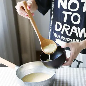 ملعقة طبخ خشبية ضد السقوط أدوات حساء كونجي لأدوات المائدة في المطبخ المنزلي