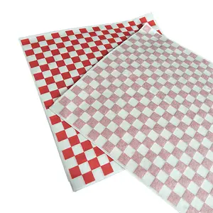 Wholesale Customized Printed Size Burger Paper Greaseproof Deli Wrapping Wax Coated Paper