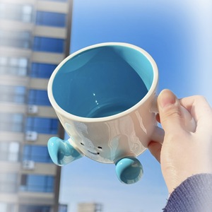 Tazza in Ceramica per Caffè e Acqua, Stile Little Red Book, con Disegno Sottosmalto per <span class=keywords><strong>Faccine</strong></span> Cartoon, Super Carina, Design di Nicchia Adorabile - Product Image 3