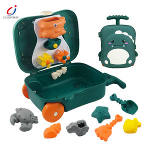 Chengji arena playa color cuchara juguetes dinosaurio pato carretilla maleta portátil playa Arena juguetes área - Product Image 1