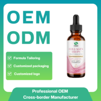 Complément Liquide de Collagène OEM ODM Marque Privée Types I, II, III, V, X, Biotine, Kératine, Acide Hyaluronique pour la Beauté des Cheveux, de la Peau et des Ongles