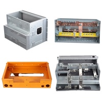 Boîtier de distribution électrique en acier inoxydable plié et soudé, IP66, petit boîtier d'amplificateur audio en aluminium brossé