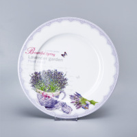 Excellents services de table en porcelaine occidentale classique à la lavande, 20 pièces, service de table super blanc