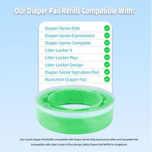 Bolsa de cubo para pañales perfumada Tomme e Angelcar e Recarga Bolsa de recarga de pañales de bebé desechable plegada - Product Image 6