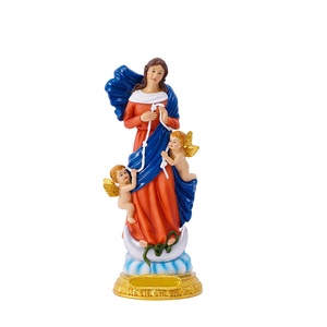 8 pulgadas católica Maria Che Scioglie Nodi estatua resina escultura decoración Maria Che Scioglie Nodi en Base figurita regalo religioso - Product Image 1