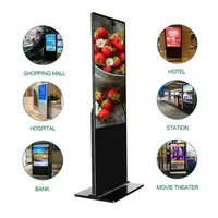 43 Monitor 65 interaktif Panel bermain Totem pemutar Media untuk Digital sigage Android-Stand-Digital-Signage