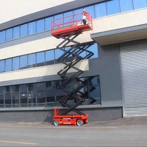 Portable Mobile Movable 12m Hydraulic <strong>Elevation</strong> Electric Sissor Lift <strong>Platform</strong> Construction Lift
