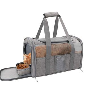 Échantillon gratuit : Sac de transport multifonctionnel pour animaux de compagnie, approuvé par les compagnies aériennes, respirant, avec ventilation à 4 directions - Product Image 1