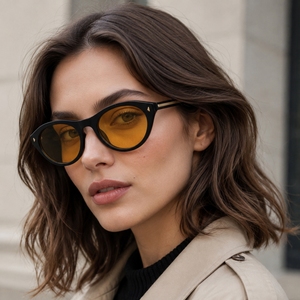 Partagas Großhandel Modische Trendige Designer-Sonnenbrille mit Eigenem Logo, Katzenaugen-PC-Rahmen, UV400-Schutz für Damen - Product Image 1
