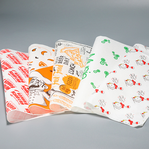 Chất lượng cao không thấm nước Silicone bánh sandwich giấy gói không thấm mỡ PE tráng bánh mì kẹp thịt Xúc Xích Pizza in offset tương thích - Product Image 4