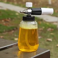 Vente directe d'usine Lance à mousse Amare Bouteille pulvérisateur en acier inoxydable Laiton Réservoir de 1L Pression maximale de 5000 psi Grande buse Voiture