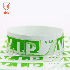 Bracelet de poignet jetable personnalisé imperméable pour événements d'hôtel, entrée VIP, bracelet de poignet en papier pour événements VIP, bracelet en Tyvek - Product Image 6