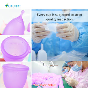 Copa Menstrual de Silicona Reutilizable Ecológica Furuize, Nuevo Diseño, Copa Menstrual Suave de Grado Médico para Mujeres, Cuidado de la Higiene Femenina - Product Image 4