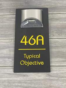 Wholesale Personalized Solar House <b>Sign</b> Led Modern <b>Door</b> Number Plaque Laser Cutting Contemporary Plate - Product Image 3