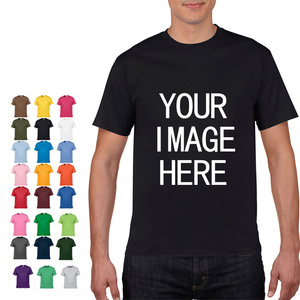 Factory Wholesale Men's Jersey <strong>T</strong>-<strong>Shirt</strong> Custom Print Logo with Silk Screen Printing OEM Designs Blank <strong>T</strong>-<strong>Shirt</strong> - Product Image 1