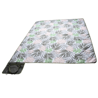Vente en gros de couvertures de pique-nique pliables imperméables en coton PE imprimé coloré et tapis de plage d'extérieur avec sac de transport, pour 1-2 personnes, utilisable en 3 saisons