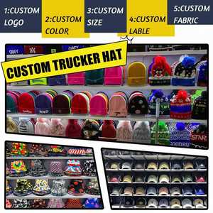 Casquettes Richardson 112 Trucker à 6 panneaux en maille avec logo personnalisé et patch en cuir, casquettes Trucker personnalisées - Product Image 6