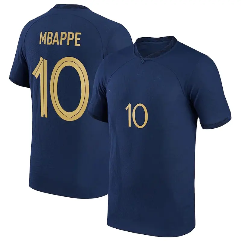 2022 High Quality Customized France national team Soccer Jersey MBAPPE 10 Football Jersey for men and kids