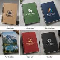 Carnets en papier personnalisés avec logo YS891, lignés, vierges, à spirale, pour écrire, journal noir, carnet en papier