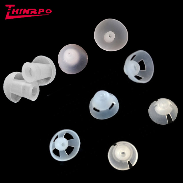 LSR High Precision Custom Hearing Aid Ear Tips Silicone Rubber Earbud Plug Clear Silicone Dome Shape Ear Tips for BTE