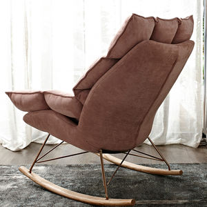 Chaise longue à oreilles de style <span class=keywords><strong>scandinave</strong></span> Petits salons ou balcon Chaise canapé paresseux à bascule de luxe - Product Image 4