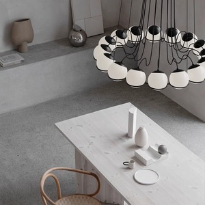 Multi Sphere Combination Chandelier Round Black E27 LED Adjustable Height For Living Room Dining Room Bedroom Nordic Art Style - Product Image 4