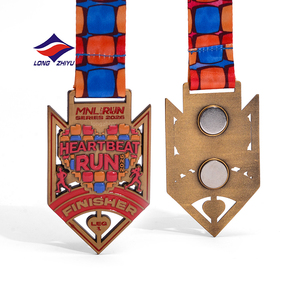 Médaille de sport personnalisée Longzhiyu avec logo, en métal découpé, pour football, basketball, compétition, récompense sportive - Product Image 1