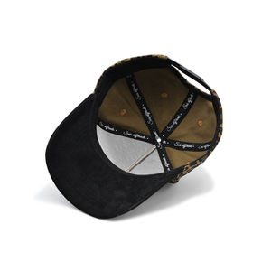 कस्टमाइज्ड लोगोटाइप थोक थोक ऑर्डर उच्च गुणवत्ता वाले कपास के लिए पांच पैनल तेंदुए बेसबॉल टोपी कैप - Product Image 2