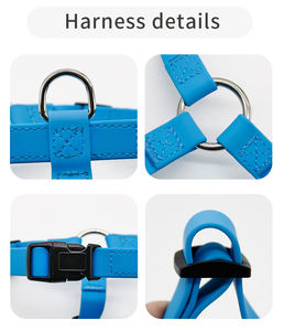 Nouvelle arrivée de luxe étanche PVC dégagement rapide chien laisse harnais ensemble mode Sport course animaux de compagnie en gros - Product Image 6