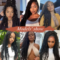 Nouvelles Tresses Bohèmes Pré-bouclées 100% Faites à la Main, Pas Chères, avec Boucles en Cheveux Humains pour Femmes Africaines