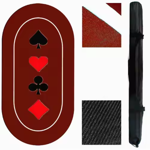 Nappe souple en caoutchouc antidérapante personnalisée tapis de table de jeu de poker de casino tapis de jeu de cartes de poker - Product Image 1