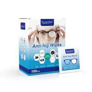 Individuele Verpakking 100 Stuks Per Doos Wegwerp Anti Fog Veeg Voor Bril Groothandel Bril Nat Doekje Voor Computerscherm Bril