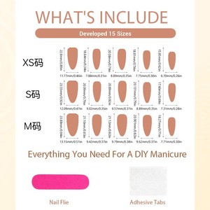 Uñas Postizas 3D con Pegamento <span class=keywords><strong>para</strong></span> Mujer, Nuevo Estilo, Precio con Descuento Especial, Nueva Moda, Marca Privada - Product Image 3