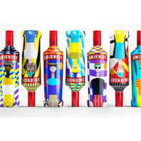Impression personnalisée Manchon holographique en PVC personnalisé Manchon rétractable pour bouteilles Manchon rétractable pour bocaux Film plastique rétractable Energy Shot