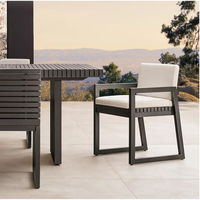 Chaises de salle à manger d'extérieur 8 places pour tout temps avec ensemble de table luxueux