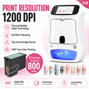 Impresora Inteligente 3D para Arte de Uñas, 1200DPI, Máquina Automática de Impresión de Uñas con Reconocimiento IA y Curado UV - Product Image 5