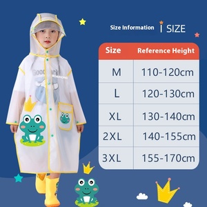 Imperméable Enfant avec Grand Chapeau Garçons Filles Sac d'École pour Enfants Manteau <span class=keywords><strong>de</strong></span> <span class=keywords><strong>Pluie</strong></span> Extérieur Randonnée Étudiant Scolaire Cape <span class=keywords><strong>de</strong></span> <span class=keywords><strong>Pluie</strong></span> Personnalisable Multicolore - Product Image 2