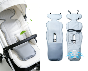 <span class=keywords><strong>Funda</strong></span> de Asiento Refrigerante para Bebé, Alfombrilla para Cochecito, Almohada para Recién Nacido, Forro para Cochecito, Ventilador Doble Inalámbrico con Pantalla - Product Image 4