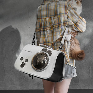 กระเป๋าเป้สะพายหลังแมวแบบพกพาพับได้สไตล์แคปซูลสำหรับใส่สัตว์เลี้ยงขนาดใหญ่หรูหราสำหรับกลางแจ้งสัตว์ขนาดเล็ก - Product Image 4