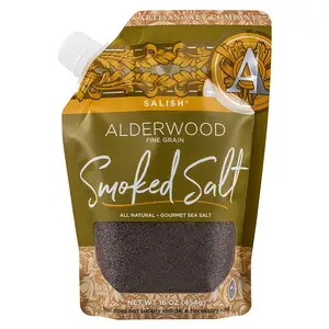 Fine Grain Pour Spout Pouch 16 Ounce Salish Alderwood Smoked Sea Salt