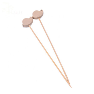 Brochetas de bambú importadores restaurante <span class=keywords><strong>Animal</strong></span> oso en forma de barbacoa redonda palos de bambú - Product Image 5