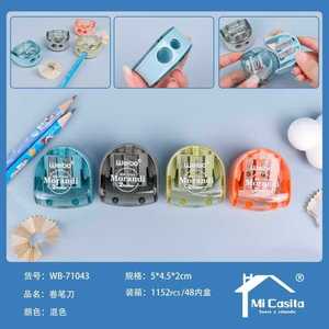 Weibo Morandi Pencil Sharpener Double Hole Manual Plastic Mechanical School Office Supply - Product Image 3