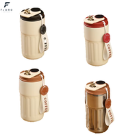 Mug isotherme intelligent en acier inoxydable 316 de 450 ml avec affichage numérique LED de la température, couvercle écologique pour café
