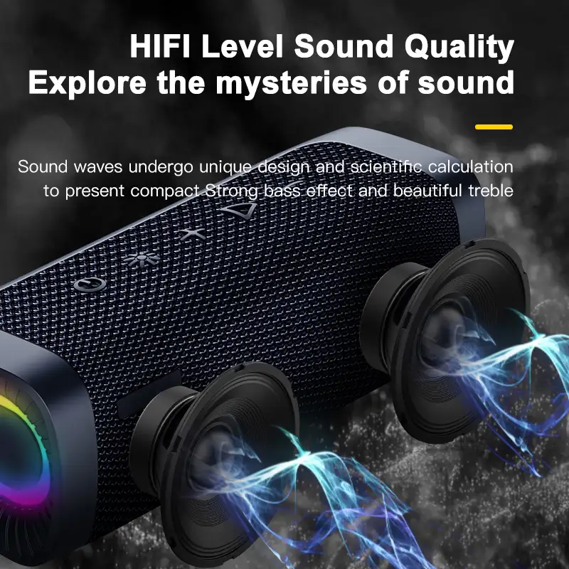 Aoolif Sound Equipment altoparlante Bluetooth portatile impermeabile Subwoof colorato Subwoof