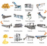 Automatisch industrieel frituursysteem voor aardappelproducten, chips, friet en snacks